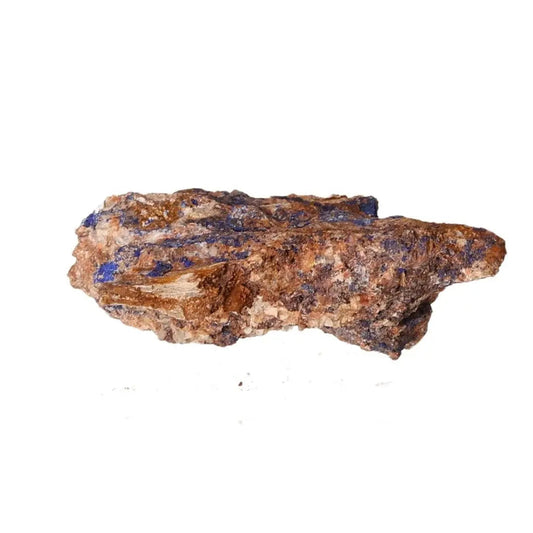 Azurite mineral showcasing deep blue hues, known for enhancing mental clarity and self-awareness, ideal for collectors and spiritual growth.