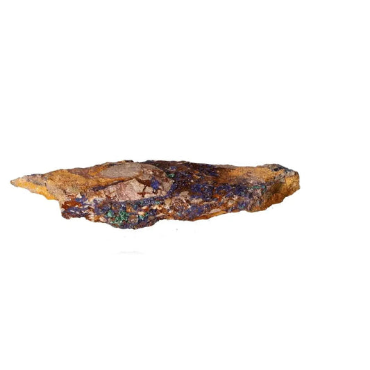 Natural azurite rock showcasing deep blue hues and unique patterns, ideal for collectors seeking mental clarity and spiritual growth.