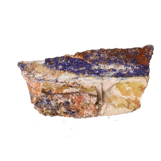 Azurite mineral showcasing deep blue hues and unique patterns, ideal for collectors and spiritual growth enthusiasts.