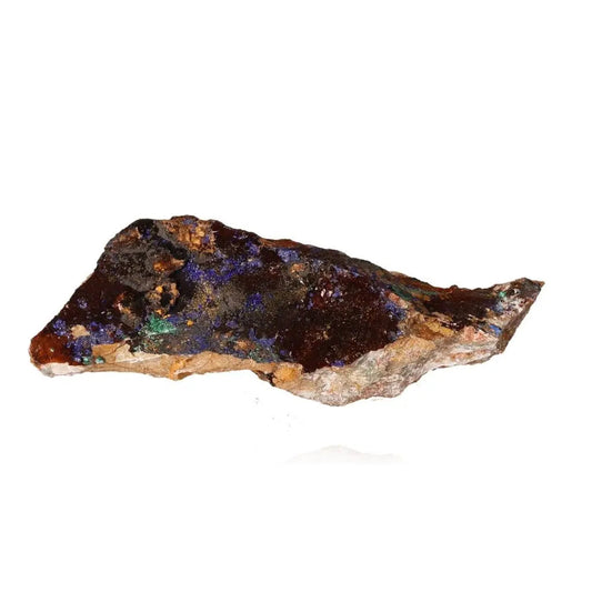 Azurite mineral specimen showcasing deep blue hues and unique patterns, ideal for mental clarity, focus, and personal growth.