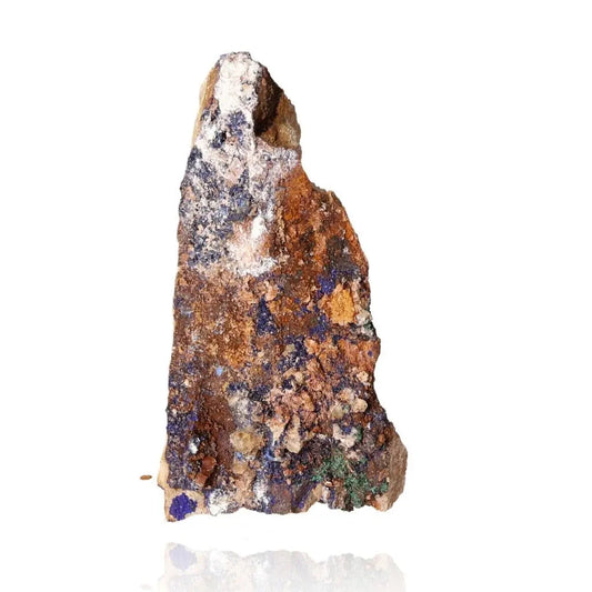 Azurite mineral rock displaying deep blue hues and unique patterns, ideal for collectors and spiritual growth seekers.
