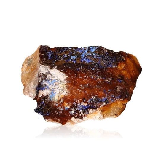 Azurite mineral specimen showcasing deep blue hues and unique patterns, ideal for mental clarity and personal growth.