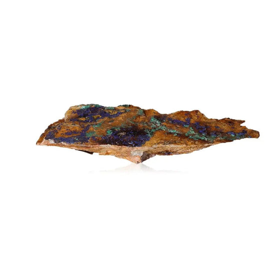 Azurite druzy stone showcasing deep blue copper carbonate mineral with vibrant colors and metaphysical properties for intuition enhancement.