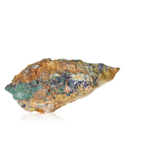 Azurite with Malachite mineral specimen showcasing deep blue and green tones for heightened intuition and spiritual insight.