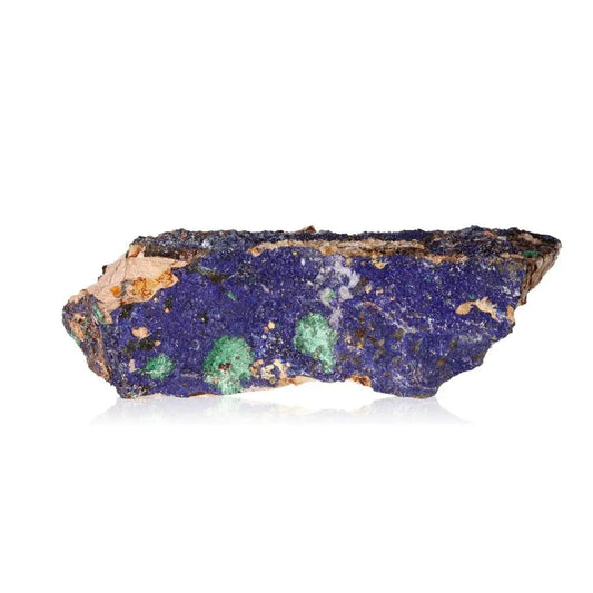 Azurite with Malachite gemstone featuring deep blue hues and green patterns, enhancing mental clarity and focus.