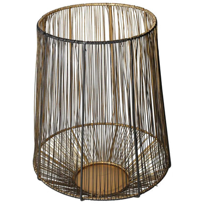 Black and Gold Metal Lantern by Sylvia Crystals, showcasing elegant craftsmanship and timeless design for luxurious home decor.