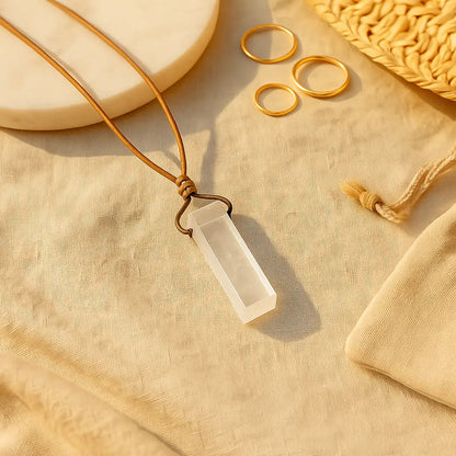 Boho Necklace Clear Quartz Sylvia Crystals Sp. z o.o.
