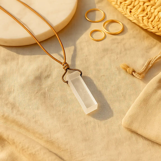 Boho Necklace Clear Quartz Sylvia Crystals Sp. z o.o.