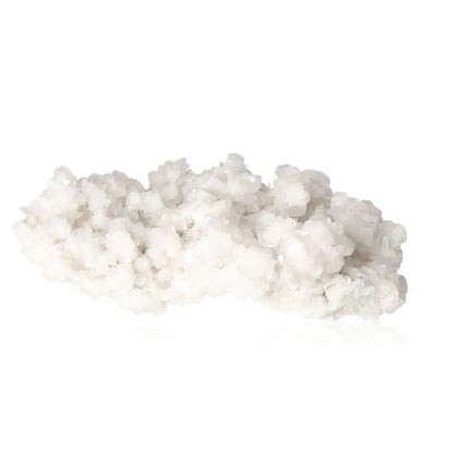 White calcite crystal cluster, enhances self-confidence and motivation, promotes concentration and learning.