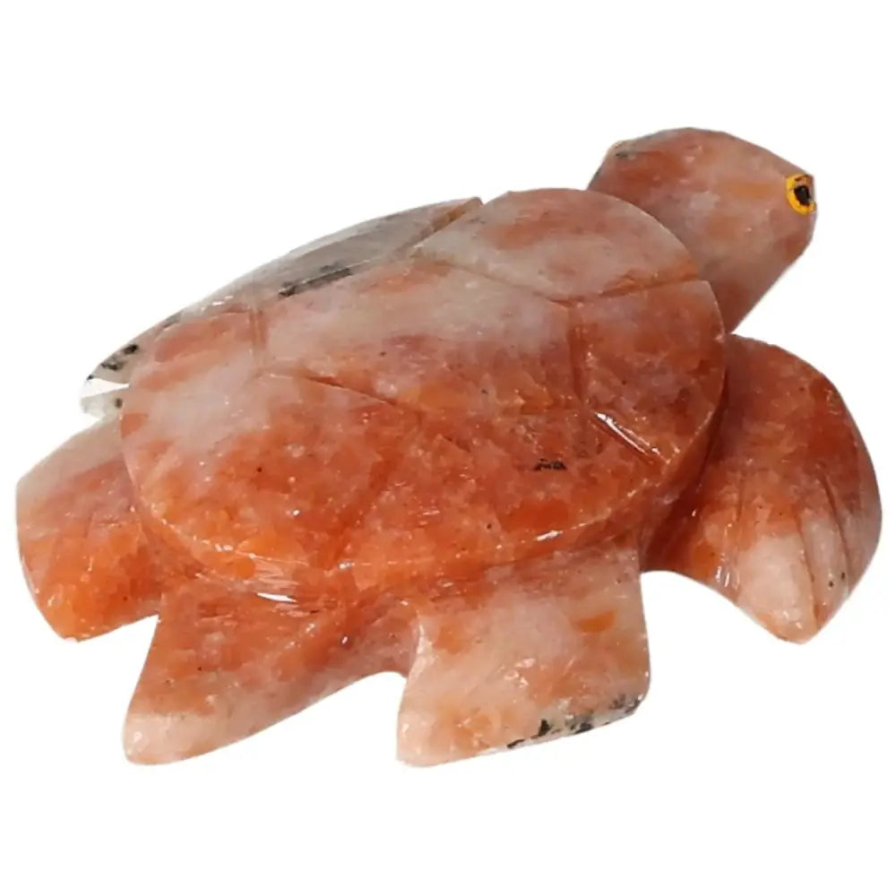 Carved Dolomite Turtle decorative piece, handpicked for quality by Sylvia Crystals, soothing and grounding properties, premium decor.