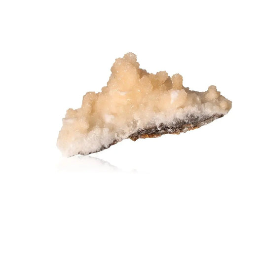 Cave Calcite Stalactite Cluster with intricate shapes and layered textures, displaying natural beauty and energy for collectors.