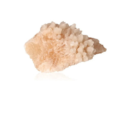 Natural Cave Calcite Stalactite Cluster showcasing intricate mineral formations and layered textures.