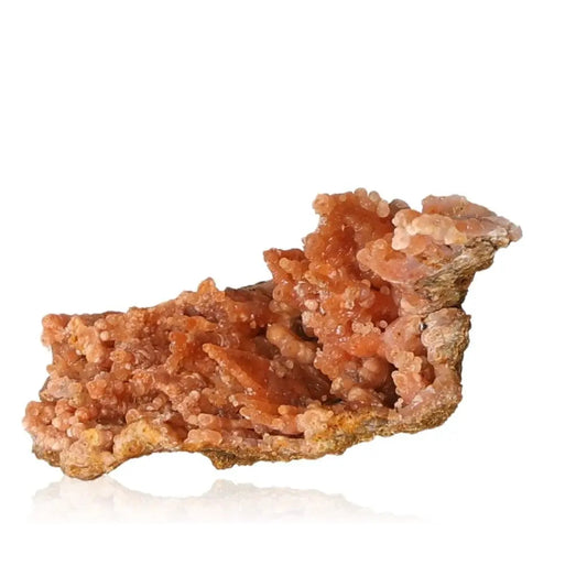 Chalcedony Stalactite with earthy hues from Sylvia Crystals, symbolizing growth and energy in an intricate natural formation.