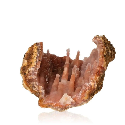 Chalcedony Stalactite from Sylvia Crystals, showcasing natural beauty and spiritual elegance in a luxurious crystal formation.