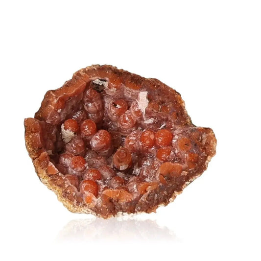 Chalcedony Stalactite gemstone showcasing exquisite luxury and spiritual elegance from Sylvia Crystals on a white background.