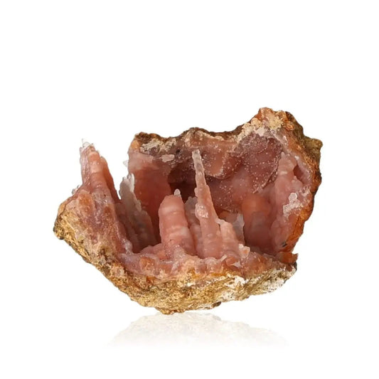 Exquisite Chalcedony Stalactite crystal offering transformative spiritual energy from Sylvia Crystals, showcasing luxury and design.