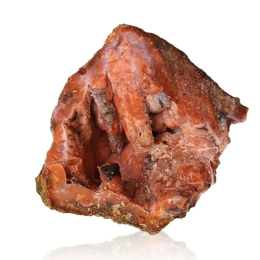Chalcedony Stalactite from Sylvia Crystals with earthy hues, showcasing intricate layers and natural artistry.
