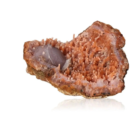 Chalcedony Stalactite with intricate layers and earthy tones from Sylvia Crystals, showcasing natural elegance and beauty.