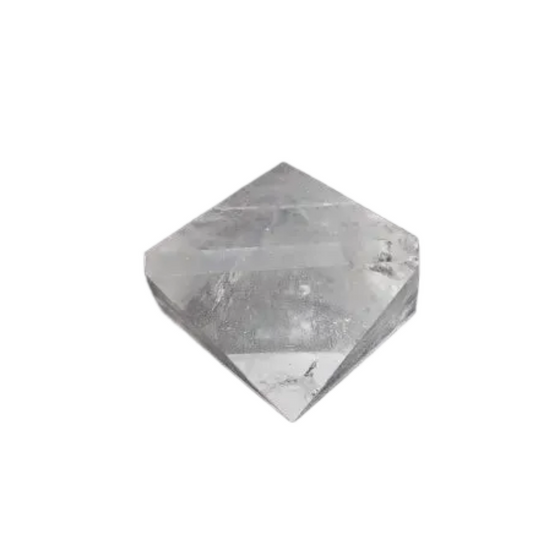 Clear Quartz Double Pyramid 4 cm gemstone for purification and harmonization, absorbs negative energy and electromagnetic radiation.