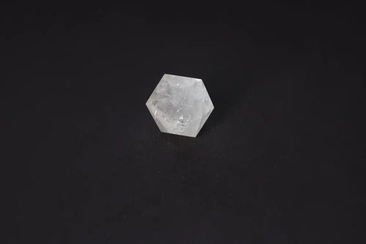 Clear Quartz Geometric Sphere 4 cm for purification and harmonizing energy, absorbs negative vibrations and cleanses spaces.