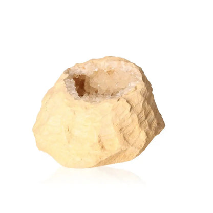 Natural Dogtooth Calcite Cluster from Cave Stalactite, showcasing intricate textures and layers for collectors and spiritual use.