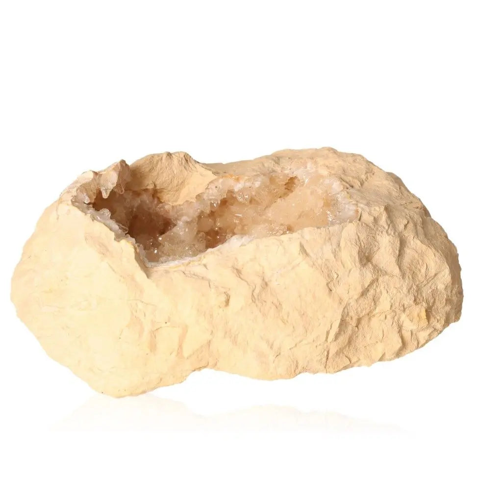 Dogtooth Calcite Cluster resembling a cave stalactite, showcasing intricate formations and natural textures; ideal for collectors.