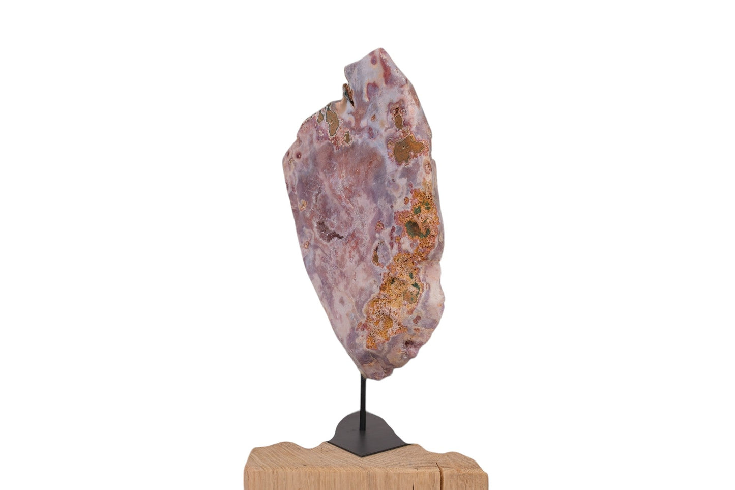 Pink Amethyst on Metal Stand