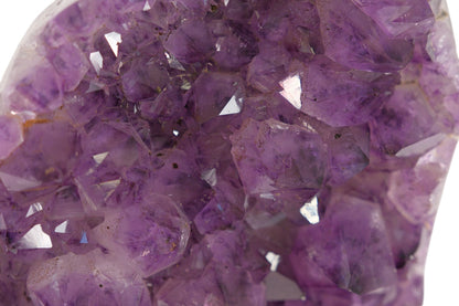 Large Polished Amethyst Druze on Metal Stand