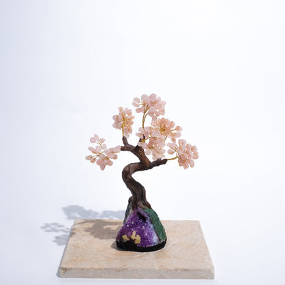 Tumbled Rose Quartz Tree 40cm