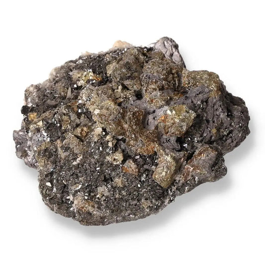 Galena with Halcopyrite crystal, a gem of transformation, offering protective and grounding properties for spiritual harmony.