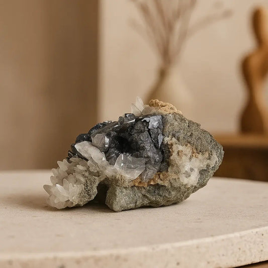 Galena with Quartz Sylvia Crystals Sp. z o.o.