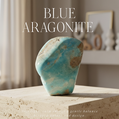 Obelisk z niebieskiego aragonitu