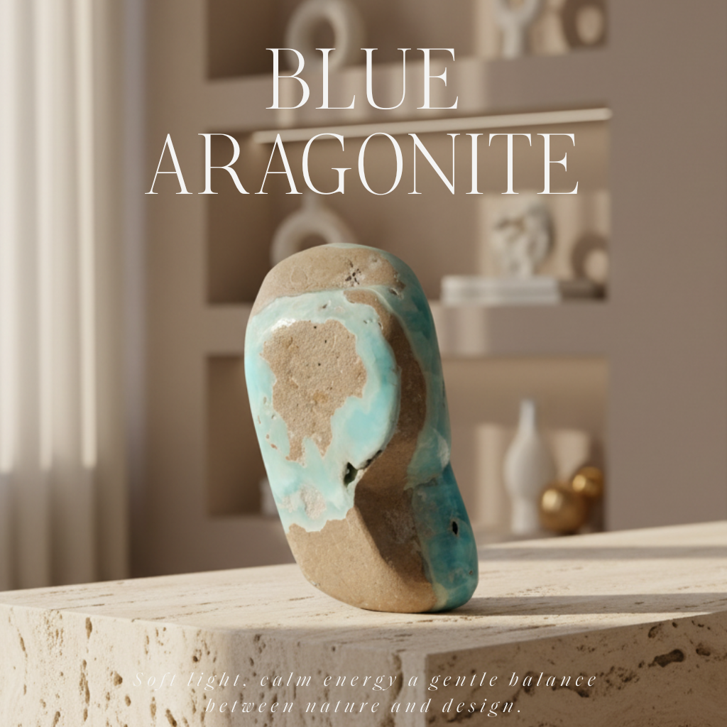 Obelisco di Aragonite Blu