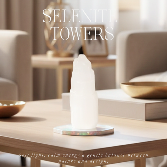 Torres de selenita 10 cm