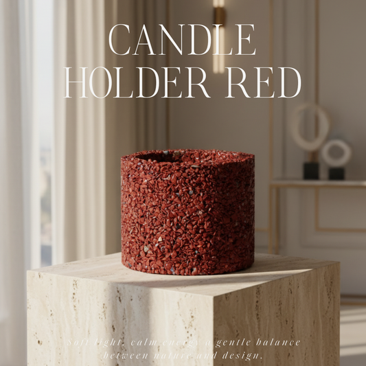 Kerzenhalter Roter Jaspis M