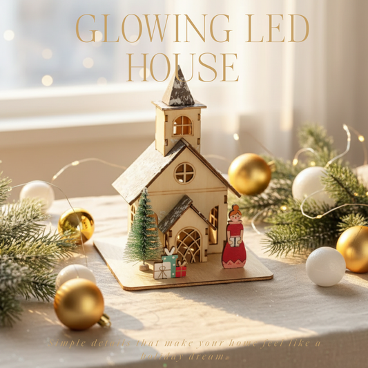 Tischdeko Haus LED 2