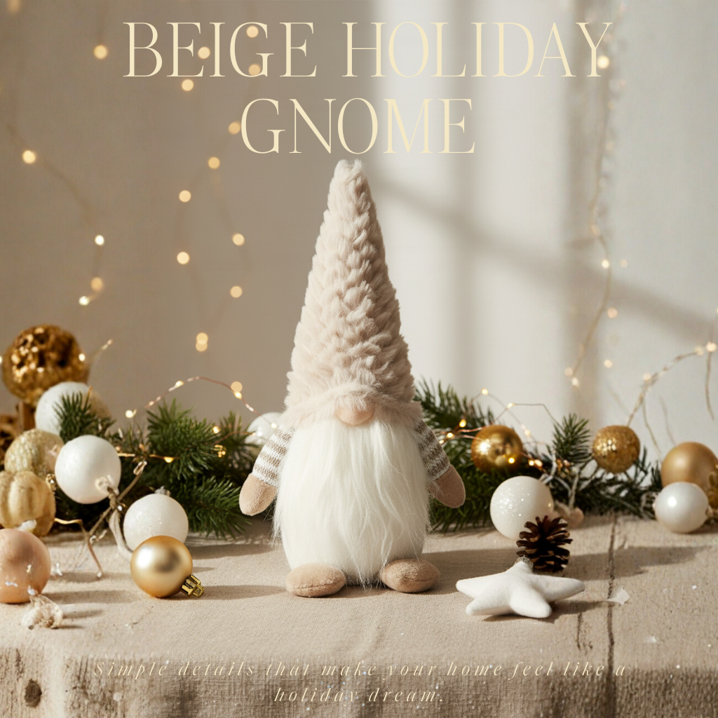 Gnom aus beigem Textil 3