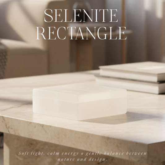 Rectángulo de selenita 10 cm