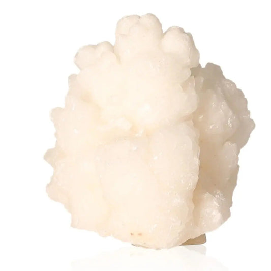 Ighoud Calcite Druze from Morocco, showcasing natural shapes and earthy tones for grounding and spiritual growth.