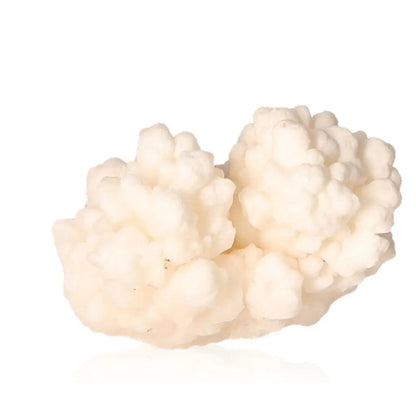 Ighoud Calcite Druze from Morocco, showcasing creamy textures and organic shapes, perfect for grounding and spiritual growth.