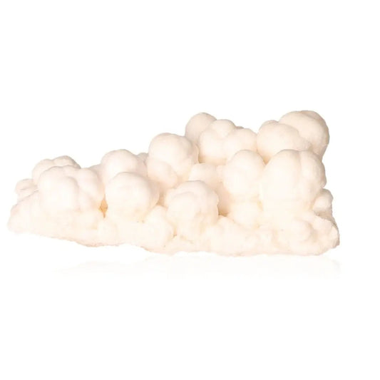 Ighoud Calcite Druze mineral with warm earthy tones, showcasing unique natural shapes and grounding energy from Morocco.