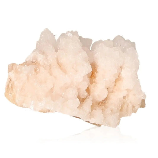Ighoud Calcite Druze, a mineral formation from Morocco, showcasing warm earthy tones, known for grounding energy and spiritual growth.