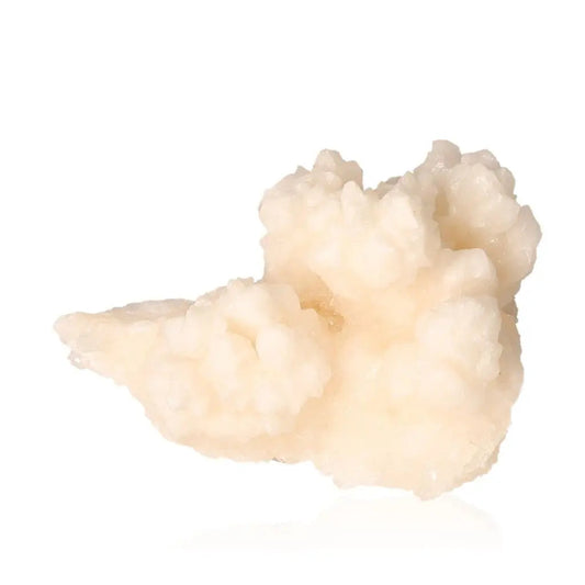 Ighoud Calcite Druze mineral stone from Morocco, featuring warm earthy tones and unique formation, ideal for grounding energy and spiritual growth.