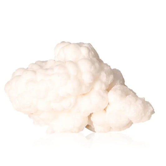 Ighoud Calcite Druze, natural mineral from Morocco, showcasing unique formations and earthy tones for grounding and transformation.