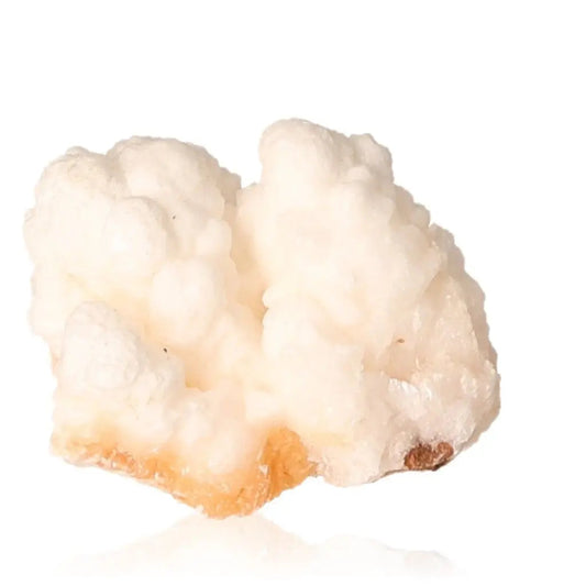 Ighoud Calcite Druze mineral from Morocco in warm earthy tones, known for grounding and spiritual growth.