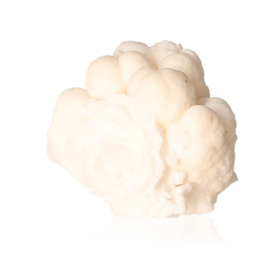 Ighoud Calcite Druze mineral specimen with earthy tones from Morocco, showcasing natural formations and grounding energy.