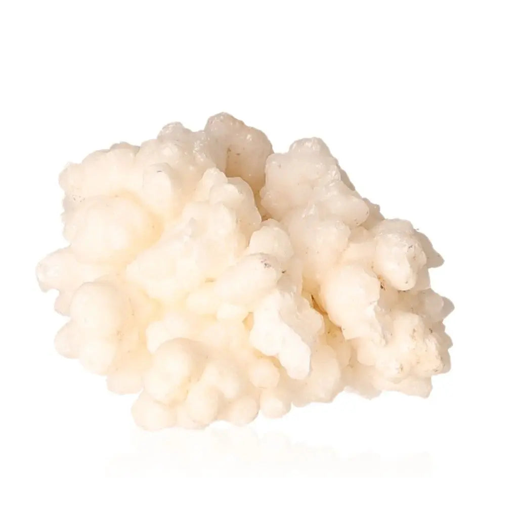 Ighoud Calcite Druze mineral from Morocco with warm earthy tones and unique formations, ideal for grounding and spiritual growth.