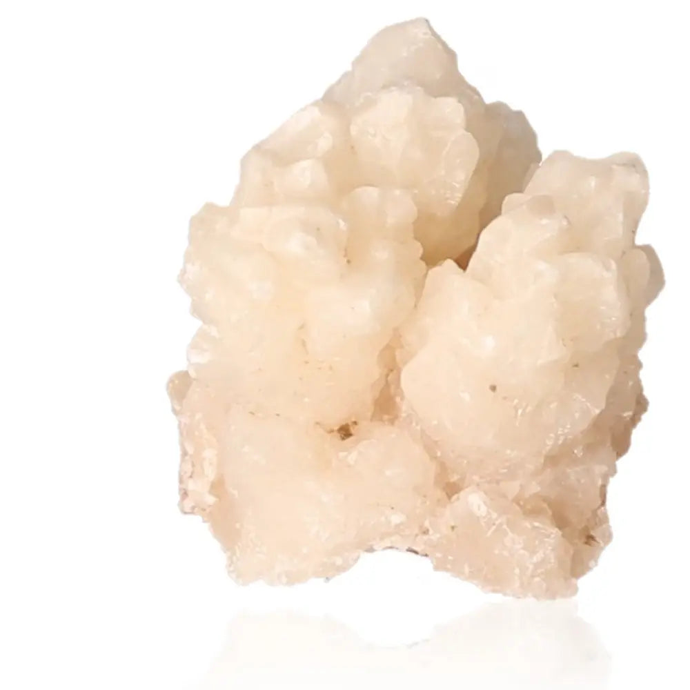 Ighoud Calcite Druze from Morocco, showcasing natural shapes and earthy tones, ideal for grounding and spiritual growth.