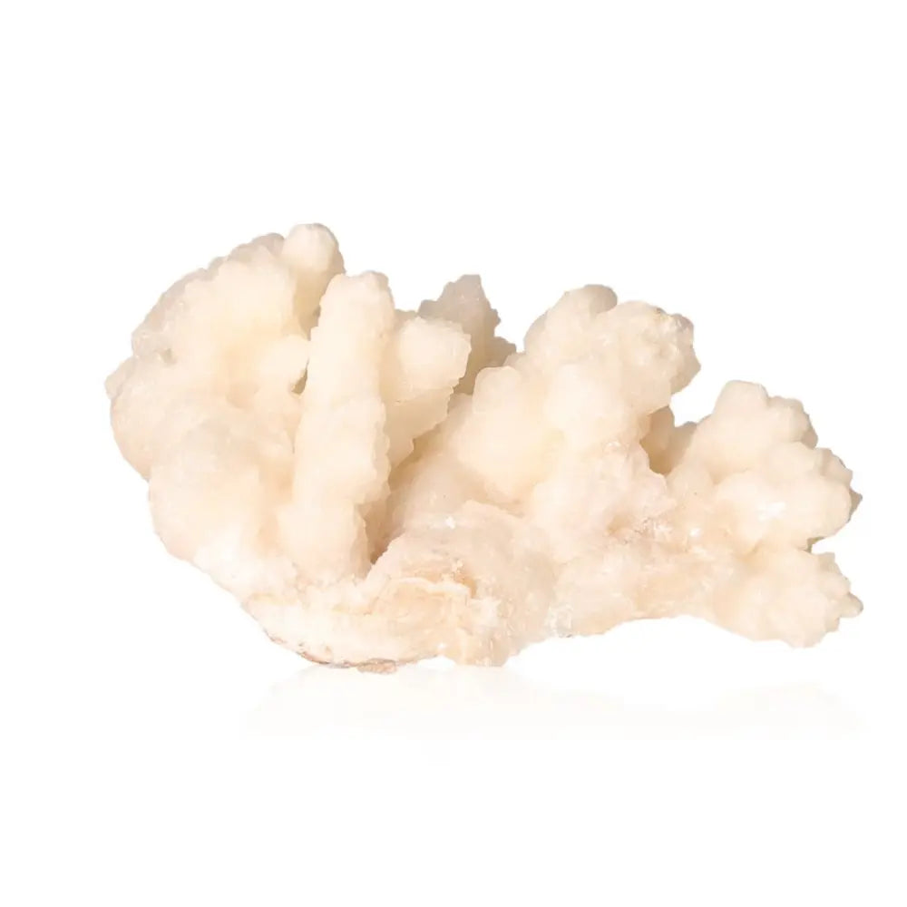 Ighoud Calcite Druze from Morocco showcasing unique natural shapes and warm earthy tones, ideal for grounding and spiritual growth.