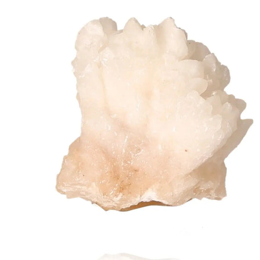 Ighoud Calcite Druze with white crystal formations from Morocco, symbolizing earth energy and transformation.